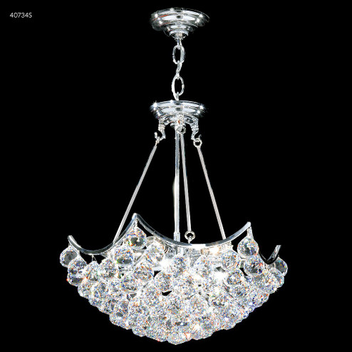 Contemporary Six Light Chandelier in Silver (64|40734S00)