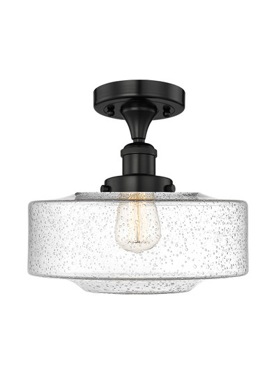 Franklin Restoration LED Semi-Flush Mount in Matte Black (405|616-1F-BK-G694-12)