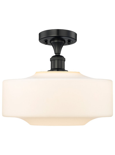 Franklin Restoration LED Semi-Flush Mount in Matte Black (405|616-1F-BK-G691-16)