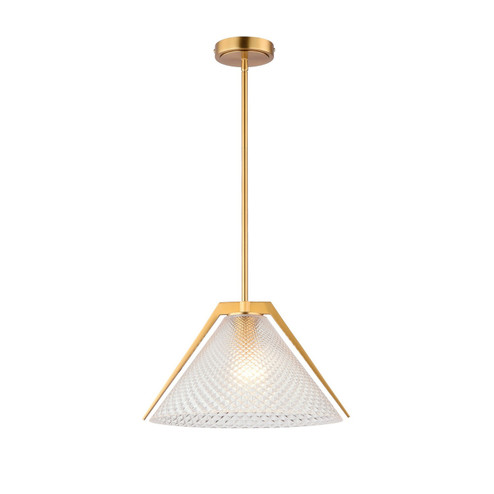 Baltic One Light Pendant in Brass and black (78|AC11911BR)
