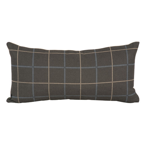 Kidney Pillow in Oxford Slate (204|4-1008)