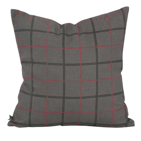 Square Pillow in Oxford Charcoal (204|2-1007)