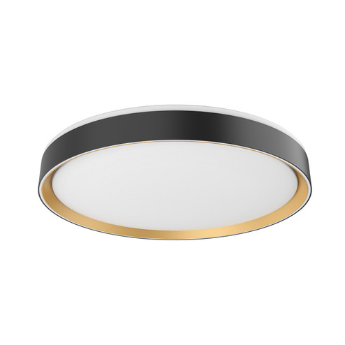 Essex LED Flush Mount in Black/Gold (347|FM43920-BK/GD-5CCT)