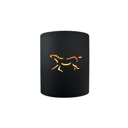 Sun Dagger One Light Outdoor Wall Sconce in Carbon Matte Black w/ Champagne Gold (102|CER-9010W-CBGD-HRSE)