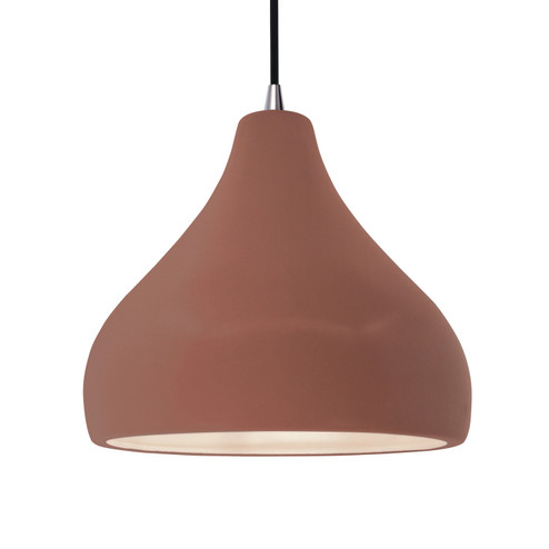 Radiance One Light Pendant in Canyon Clay (102|CER-6565-CLAY-NCKL-BKCD)