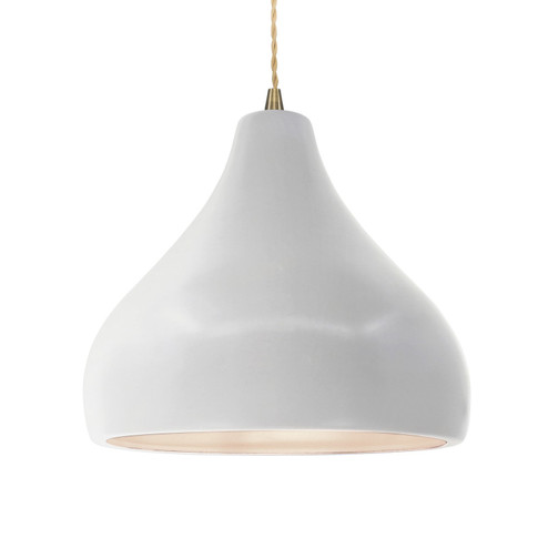 Radiance One Light Pendant in Bisque (102|CER-6565-BIS-ABRS-BEIG-TWST)