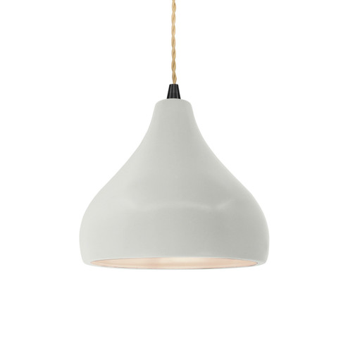 Radiance One Light Pendant in Matte White (102|CER-6560-MAT-MBLK-BEIG-TWST)