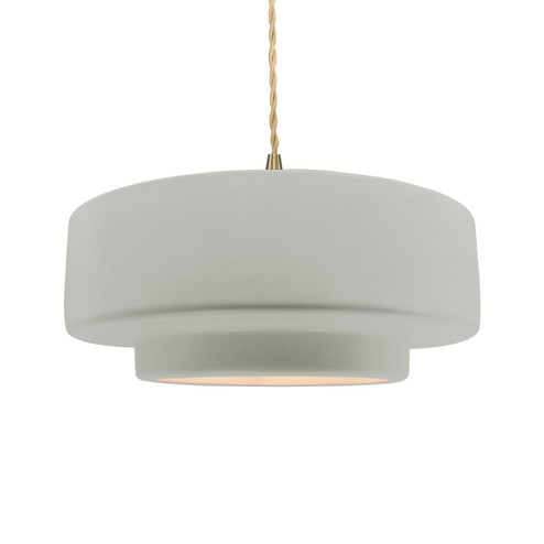Radiance One Light Pendant in Bisque (102|CER-6545-BIS-BRSS-BEIG-TWST)