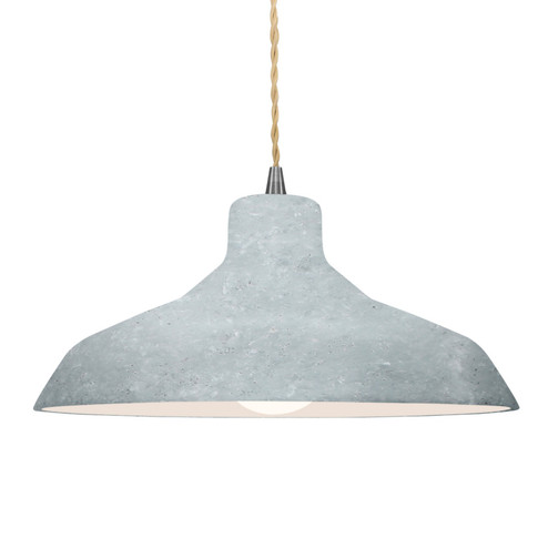 Radiance LED Pendant in Antique Patina (102|CER-6265-PATA-ABRS-BEIG-TWST-LED1-700)