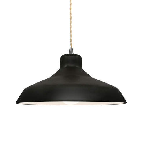 Radiance One Light Pendant in Carbon - Matte Black (102|CER-6263-CRB-NCKL-BEIG-TWST)