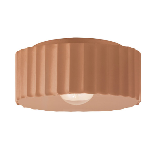 Radiance One Light Outdoor Flush Mount in Adobe (102|CER-6187W-ADOB)