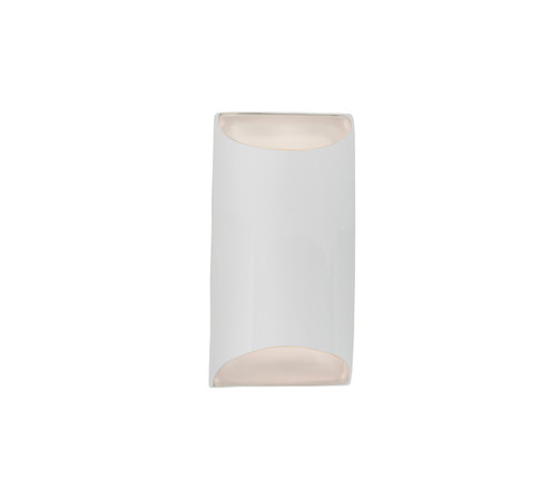 Ambiance LED Wall Sconce in Gloss White (outside and inside of fixture) (102|CER-5750-WTWT-LED1-1000)
