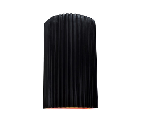 Ambiance LED Outdoor Wall Sconce in Carbon Matte Black w/ Champagne Gold (102|CER-5745W-CBGD)