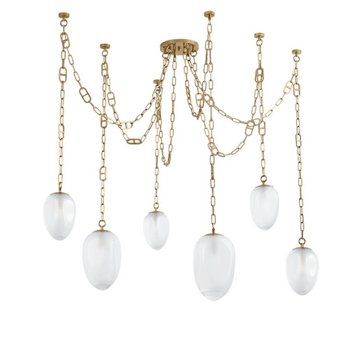 Daith Six Light Chandelier in Vintage Brass (68|464-61-VB) Daith Six Light Chandelier in Vintage Brass (68|464-61-VB)