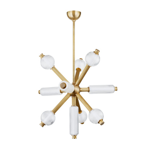 Atom LED Chandelier in Vintage Brass (68|452-36-VB)