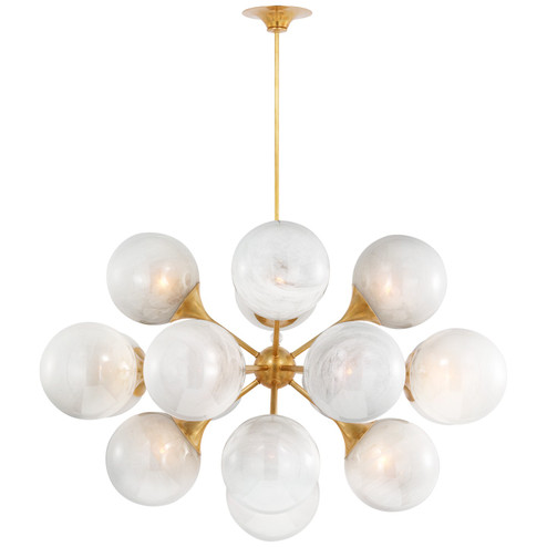 Cristol LED Chandelier in Hand-Rubbed Antique Brass (268|ARN 5404HAB-WG) Cristol LED Chandelier in Hand-Rubbed Antique Brass (268|ARN 5404HAB-WG)