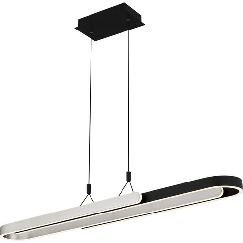 Mira LED Linear Chandelier in Matte Black (10|PCMRR142MBK)