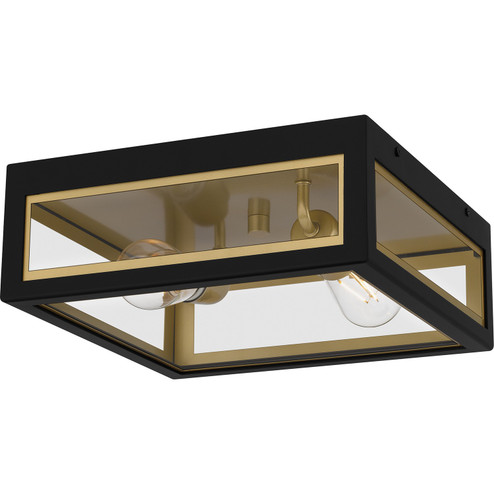 Bourbon Two Light Outdoor Flush Mount in Matte Black (10|BBN1612MBK)