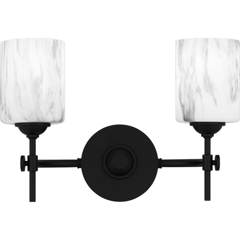 Aria Two Light Bath in Matte Black (10|ARI8615MBK)