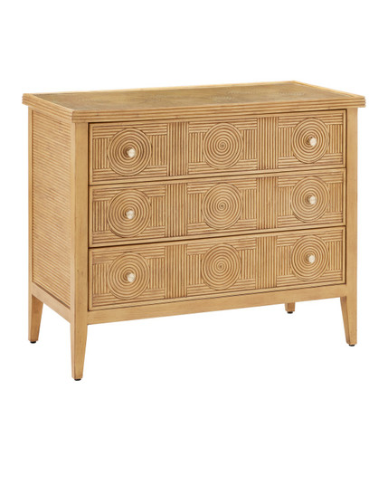 Santos Collection Chest in Sea Sand/Brass/Clear (142|3000-0290)