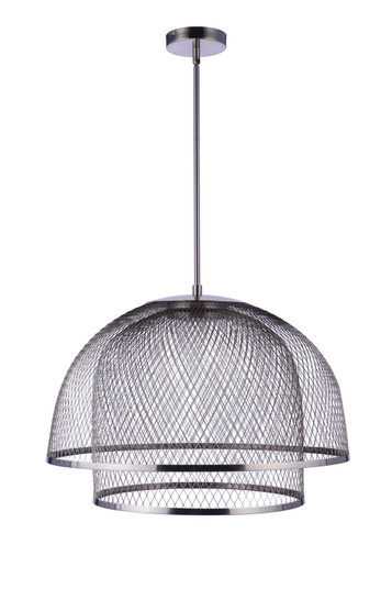 Sculptural Statement Pendants LED Pendant in Brushed Polished Nickel (46|P1006BNK-LED)