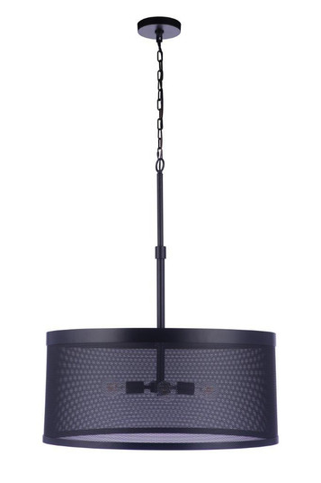 Mesh Four Light Pendant in Flat Black (46|58994-FB)