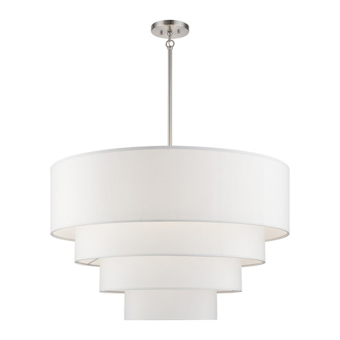 Manorwood Eight Light Pendant Chandelier in Brushed Nickel (107|41088-91)