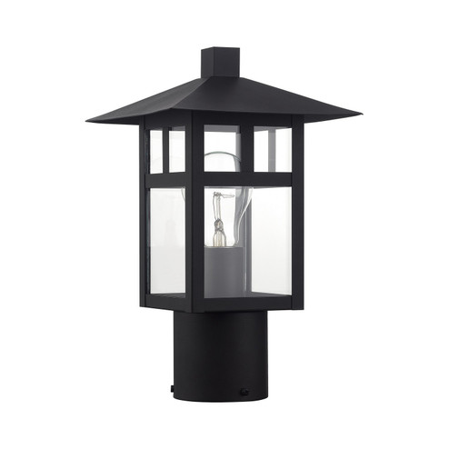 Crestlake One Light Outdoor Post Top Lantern in Textured Black (107|21324-14)