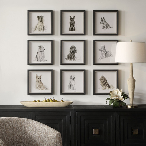 Loyal Companion Wall Art in Black Wood (52|32344)