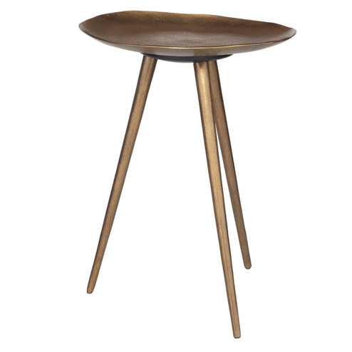 Lily Pad Accent Table in Antique Brass (52|24938)