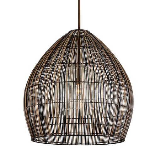 Holden One Light Chandelier in Bronze (67|F7532-TBZ)