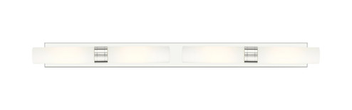 Downtown Urban Four Light Bath Vanity in Polished Nickel (405|617L-4W-PN-G617-11SWH)