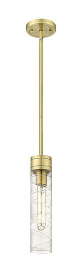 Downtown Urban One Light Mini Pendant in Antique Brass (405|617-1S-AB-G617-11DE)