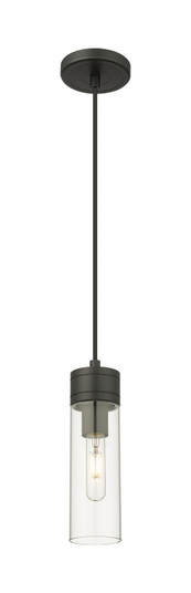 Downtown Urban One Light Mini Pendant in Matte Black (405|617-1P-BK-G617-8CL)