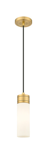 Downtown Urban One Light Mini Pendant in Brushed Brass (405|617-1P-BB-G617-8SWH)