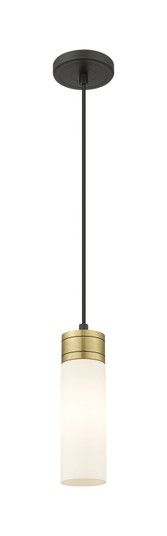 Downtown Urban One Light Mini Pendant in Black Antique Brass (405|617-1P-BAB-G617-8WH)