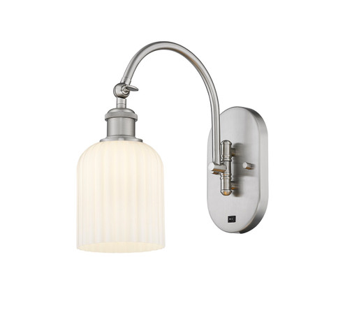 Ballston One Light Wall Sconce in Brushed Satin Nickel (405|518-1W-SN-G559-5GWH)