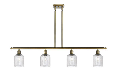 Ballston Four Light Island Pendant in Antique Brass (405|516-4I-AB-G559-5SDY)