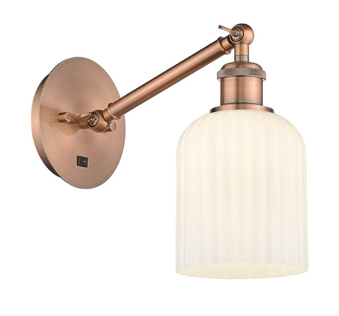 Ballston One Light Wall Sconce in Antique Copper (405|317-1W-AC-G559-5GWH)