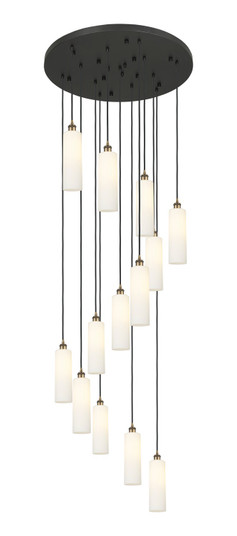 Downtown Urban 13 Light Pendant in Brushed Brass (405|132BK-B-13P-BB-G434-12WH)