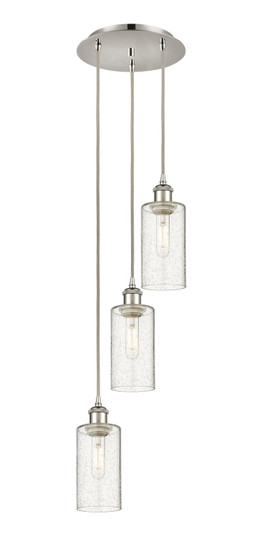 Downtown Urban Three Light Pendant in Polished Nickel (405|113B-3P-PN-G434-7SDY)