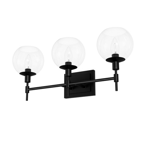 Xidane Three Light Bathroom Vanity in Matte Black (47|19509)