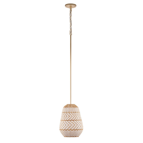 Zanzibar One Light Pendant in Soft Gold (60|ZAN-9011-SG)