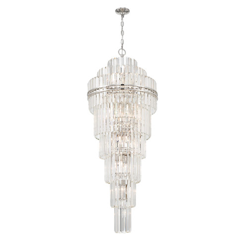 Hayes 31 Light Chandelier in Polished Nickel (60|HAY-1419-PN)