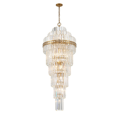 Hayes 31 Light Chandelier in Aged Brass (60|HAY-1419-AG)