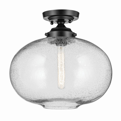 Avery One Light Semi Flush Mount in Black (12|43913BK)