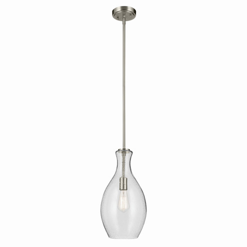 Everly One Light Pendant in Brushed Nickel (12|42047NICS)