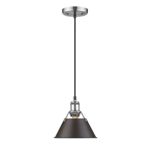 Orwell One Light Mini Pendant in Pewter (62|3306-S PW-RBZ)