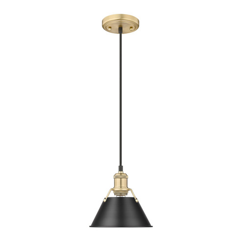 Orwell One Light Mini Pendant in Brushed Champagne Bronze (62|3306-S BCB-BLK)