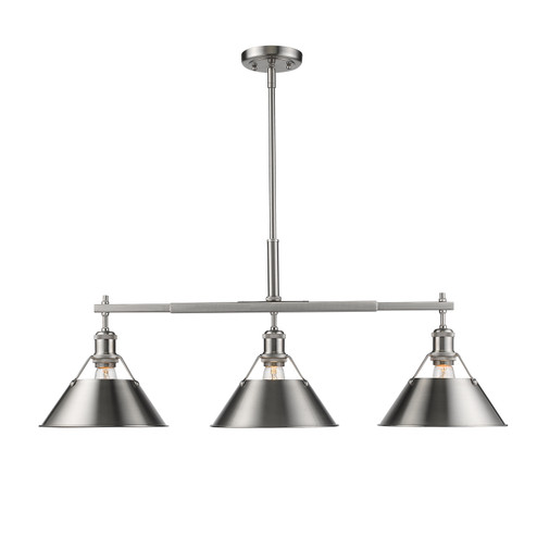 Orwell Three Light Linear Pendant in Pewter (62|3306-LP PW-PW)
